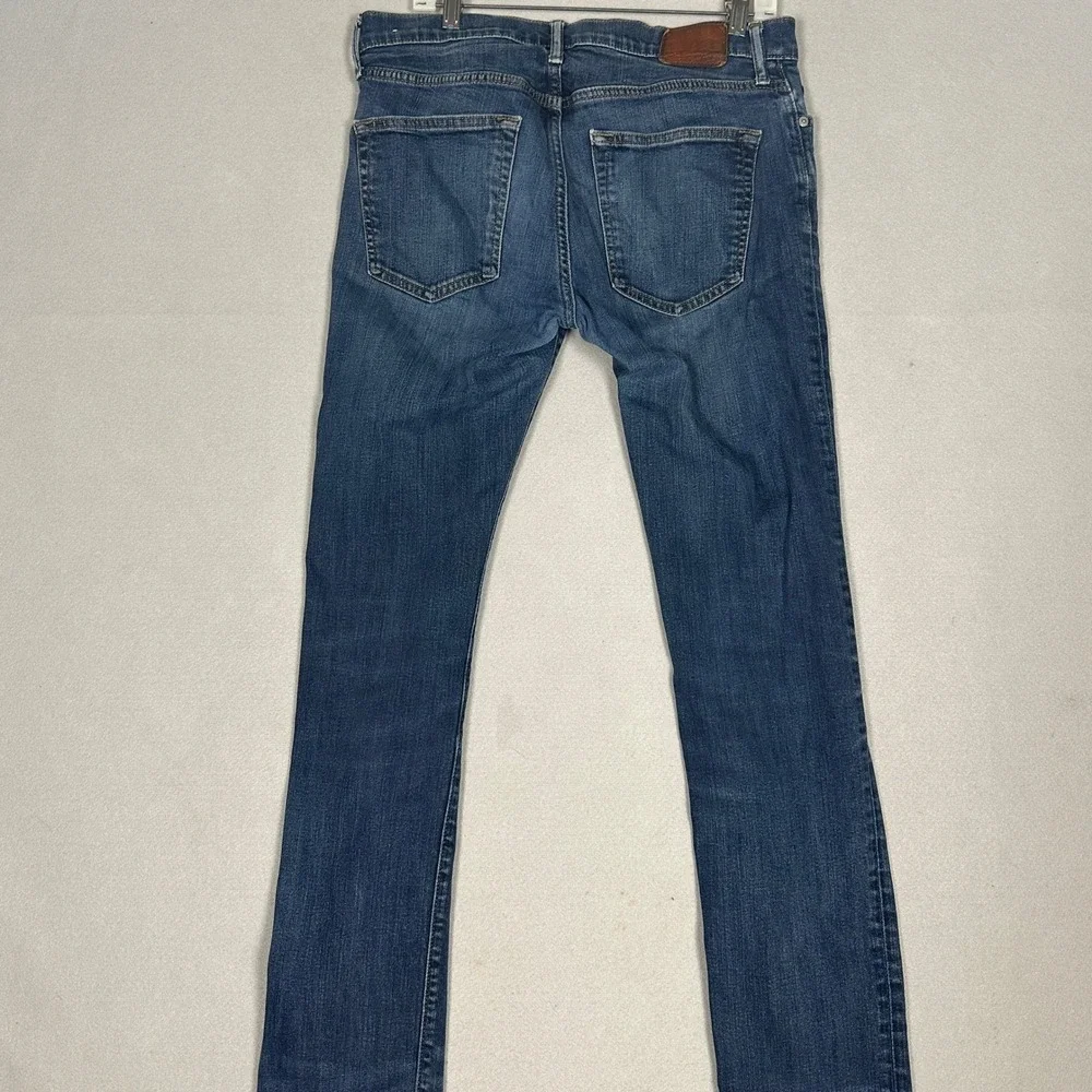Abercrombie  Fitch Jeans Mens 32X34 Blue Langdon Slim Tapered Leg Stretch Denim